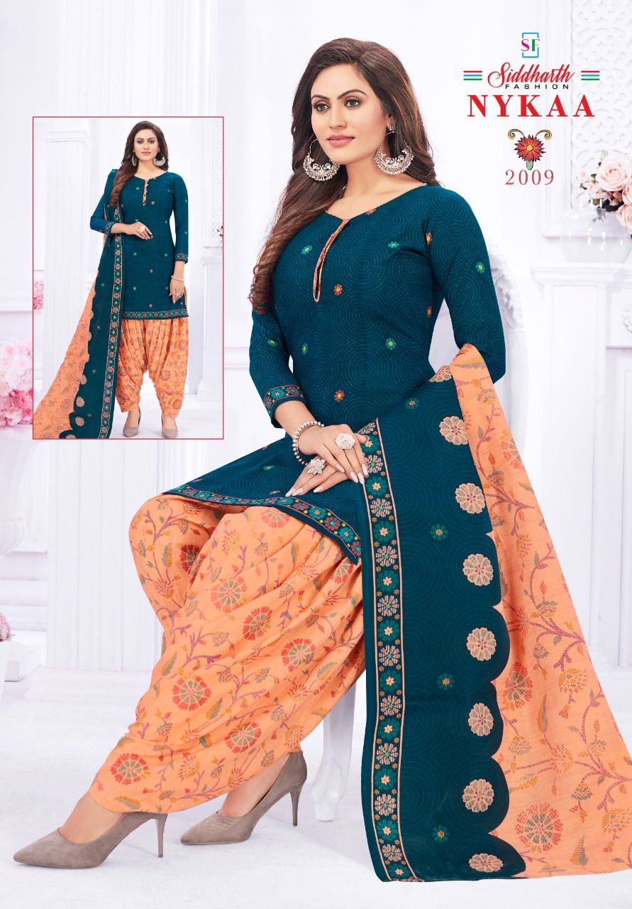 Siddharth Nykaa 2 Casual Daily Wear Cotton Printed Dress Material Collection